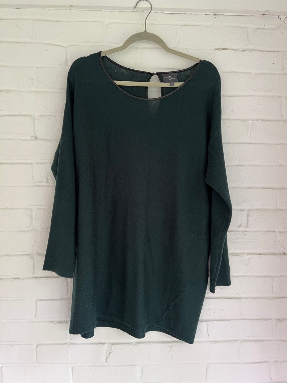 Market & Spruce Forest Green Tunic Top